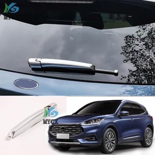 Car Styling For Ford Escape Kuga 2020 Chrome Rear Window Rain Wiper Arm Blade Cover Protector Bezel Trim Molding Frame Styling
