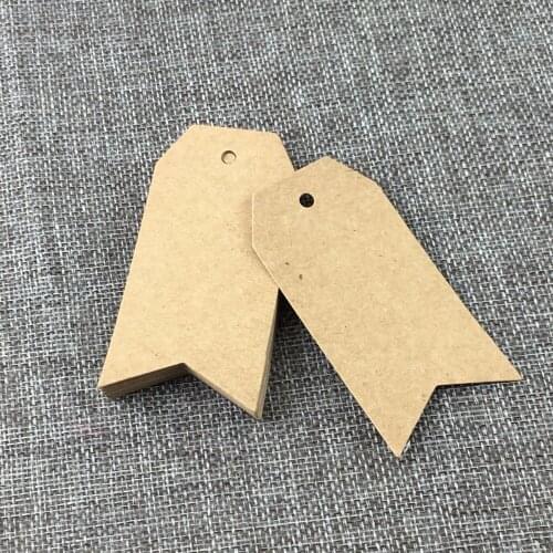 Free shipping 8x4cm blank kraft gift tags pricing tags DIY notes tags brown /black paper labels 200 pcs