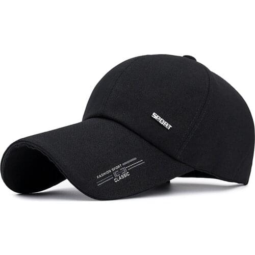 Extended Brim Baseball Cap Outdoor Fishing Big Brim Sun Hats Adjustable Breathable Dad Cap Fit Men and Women