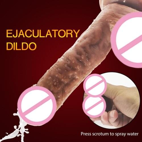 Big Penis Squirting Dildo Realistic Huge Anal Strapon Lesbian Ejaculating Dildos For Women Fake Penis Dick Flirt Erotic Sex Toys