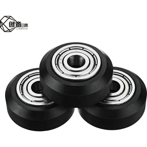 CNC Openbuilds Plastic wheel pom with 625zz idler pulley gear passive round wheel perlin wheel for Ender 3 CR10 CR-10S printer