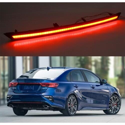 For Kia K3 Forte Cerato 2019 + LED Tail Trunk Strip Light Stop Brake Rear Lamp