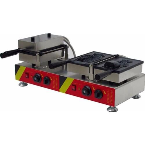 Electric big size open mouth korean fish waffle_taiyaki fish waffle maker machine