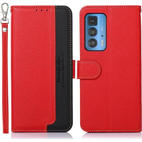 Shockproof Wallet Case for Motorola Edge 20 Pro Flip Case Leather RFID Blocking 360 Protect Cover for Moto Edge 20 Pro Funda