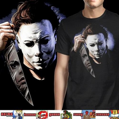 Micheal Myers Halloween Get You Classic Movie Horror High Quality MenS Cotton Clothing T-Shirts Ringer T Shirt