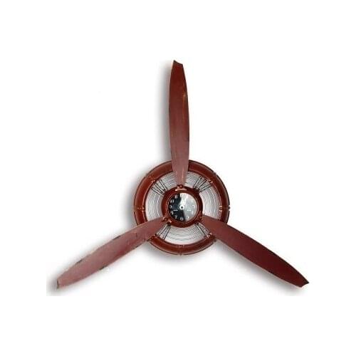 World War II aircraft spiral pole wall hanging wrought iron cafe theater bar loft industrial wind wall decoration wall Clock gif