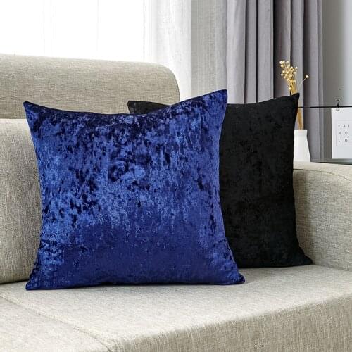 Pillow Cover Crushed Velvet Cushion Cover for Living Room Sofa Home Decoration Funda Cojin For Living Room Nordic Decor