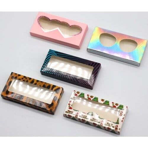 Wholesale Paper False Lash Packaging Box Lash Boxes Packaging Custom Logo Faux Cils 25mm Mink Eyelashes Paper Box