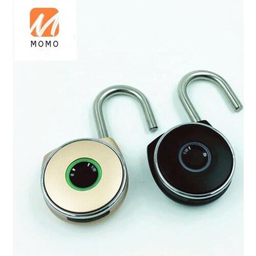 Finger print lock key words metal Material fingerprint padlock