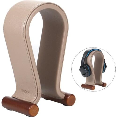 Samdi Leather Headphone Stand Universal Gaming Headset Holder Headphone For Laptop Desktop Smartphone All Headphone Size