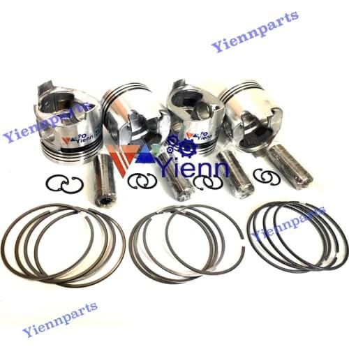 4D105 S4D105 4D105-3 4D105-5 Piston Kit With Piston Ring Set For Komatsu Excavator PC210 PC220 Engine parts