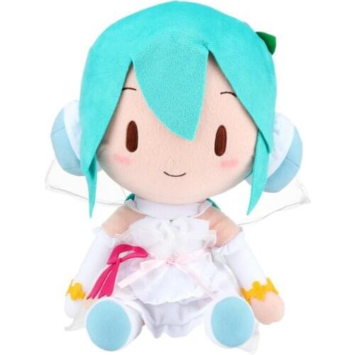 Pre-Sale VOCALOID WHITE DRESS Miku Cartoon Figures Plush Doll Toy Anime Figures Stuffed Toy Plush Doll Periphery Toys Gifts