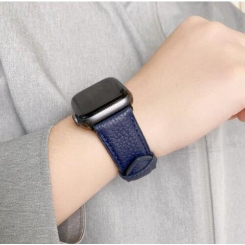 Popular Genuine Leather Bracelet for iWatch 38/ 42mm Series se 6 5 4 3 2 1 for Apple Watch Band 40/44mm Wristband Correa Strap