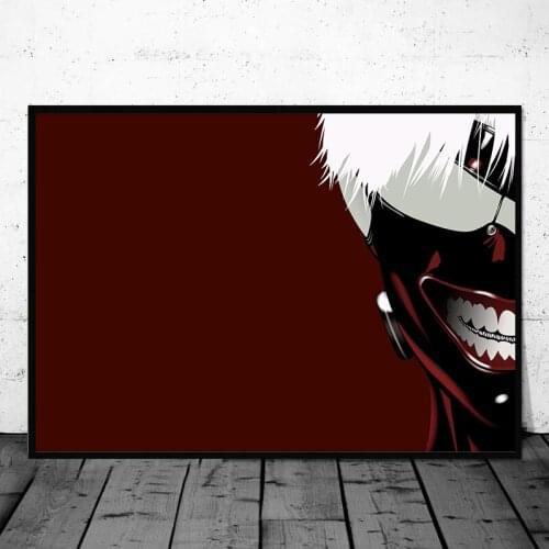Tokyo Ghoul Kaneki Anime Art Prints Anime Manga Wall Art Print Decor Poster,50 x 70 cm,No Frame