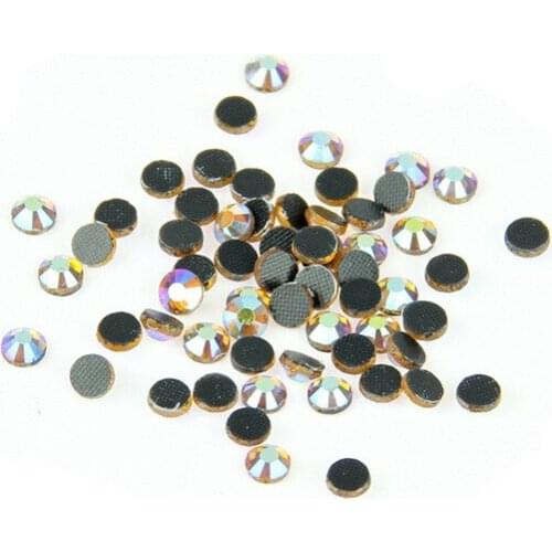 Topaz AB 500 Gross ss10 2.7-2.9mm Good Quality Crystal DMC Flatback Hot Fix Rhinestone Glass Strass Hotfix Rhinestones