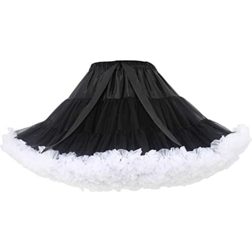 Womens Bubble Skirt Pettiskirt Tutu Ball Gown Fluffy Skirt Petticoat 2023