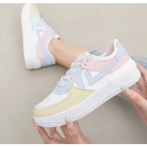 2021 spring new women sneakers shoes fashion Casual shoes Platform sneakers Women shoes Student shoes plus size XL 42 shoes