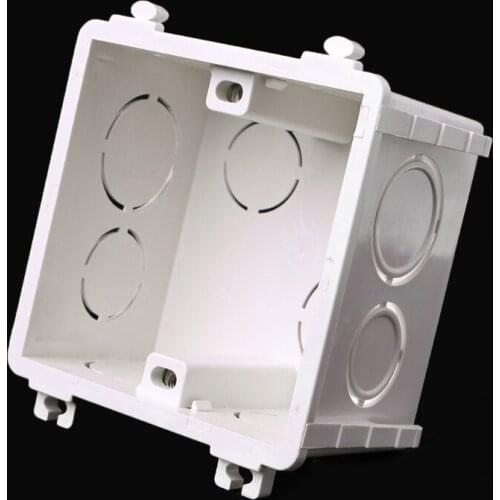 1Pc 86-Type PVC Junction Box Wall Mount Cassette for Switch Socket Base