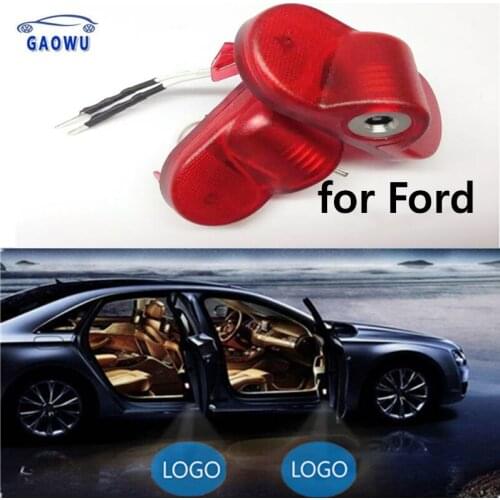 2pcs Car Door LED Logo Projector Ghost Shadow Laser Courtesy Warning Light fit For Ford Mondeo MK4 S-MAX Mai keith