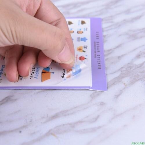 5 Sheet/set Stickers Cute Korea Pvc Transparent Flake Seal Cards For Scrapbooking Diy Diary Calendar Notebook Label Stationery
