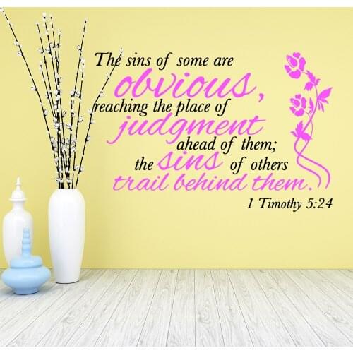 Free shipping The sins of obvious judgement Environmental Protection Vinyl Stickers For Kids Rooms Decoration Wall Art Decal