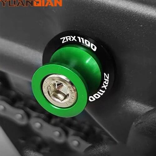 For Kawasaki ZRX1100 ZRX 1100 1999-2007 Motorcycle Swingarm Spools Slider Stand Screws Covers Accessories CNC Aluminum ZRX 1000