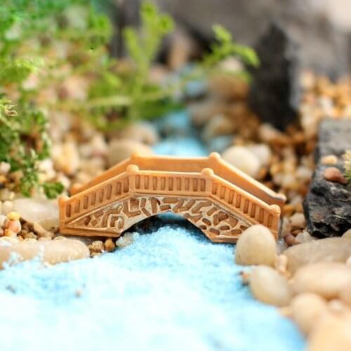 Simulation Resin Bridge Ornaments Fish Tank Turtle Tank Decoration Moss Micro Landscape Ornament Accessories