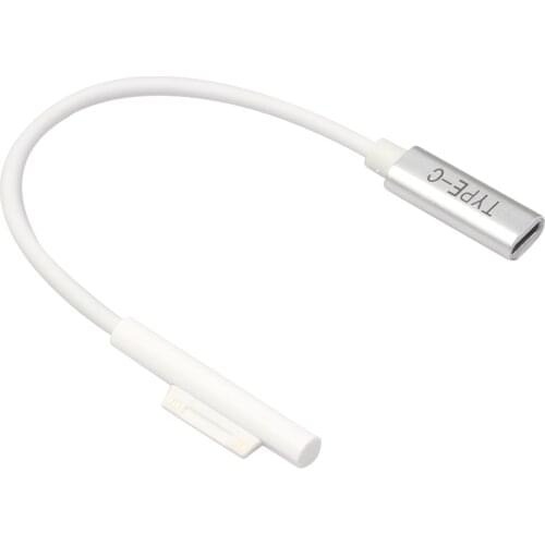 Type C Cable Converter Cord For Microsoft Surface Pro 3/4/5/6 Book Go 20cm