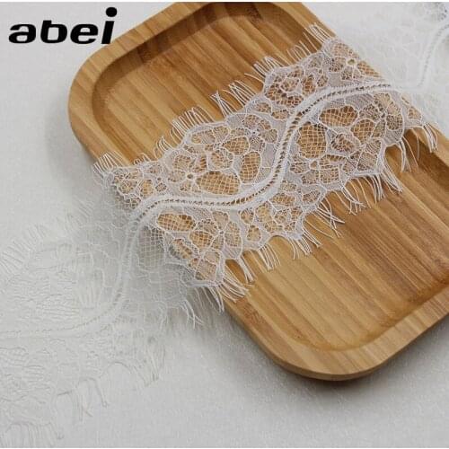 8.5cm 3yards Quality Eyelash Lace Trimming Embroidered lace ribbon DIY Handmade Sewing Accessories for Dress Underwear Fabric