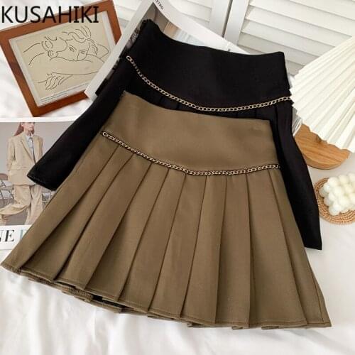 KUSAHIKI Womens Autumn Skirts
