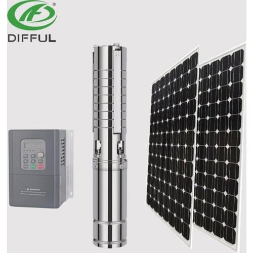 300m high head powerful solar water pump 4HP power dc and ac