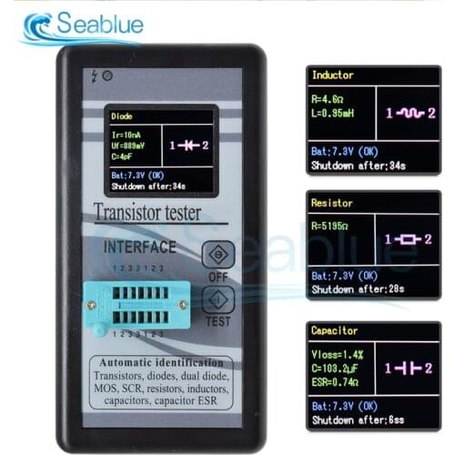 M328 Multi-Purpose Transistor Tester Resistance Meter Inductance Meter Capacitance Inductance Multimeters ESR Meter LCD screen