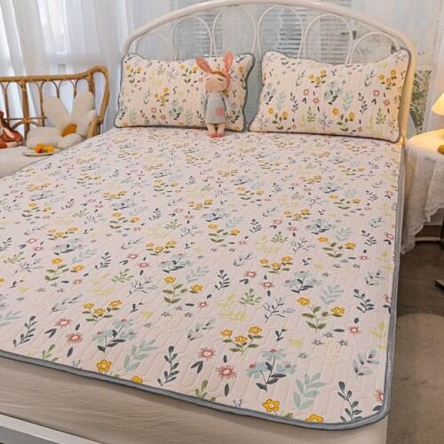 Summer Little Fresh Latex Three-Piece Set of Summer Sleeping Mat Viscose Fiber Mat Washable 1.5 M 1.2 Bed Folding Air