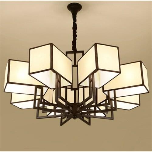 New Chinese pendant light modern Antique Iron Hotel simple originality retro living room restaurant pendant lamps ya7288