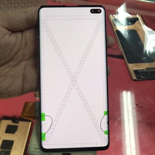 Two Dead pixels Original LCD For Samsung S10 973F S10+ G975F LCD Display Touch Screen Digitizer For Samsung S10 S10+ G973 G975
