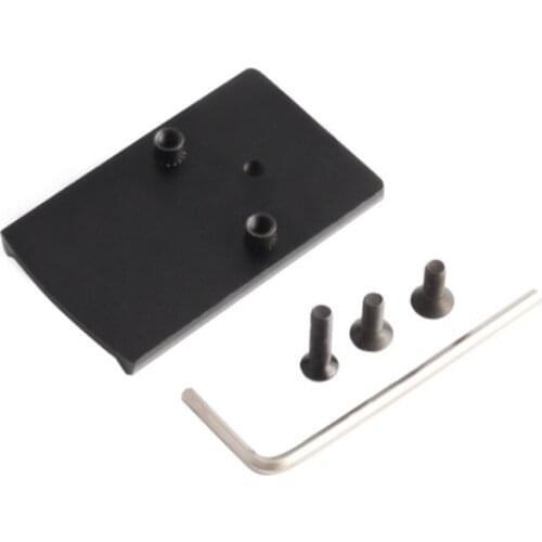 Glock Plate Base Mount Fits for for Glock 17 19 22 23 Red Dot Sight for Real fire Caliber Rear Sight for RMR VISM sight