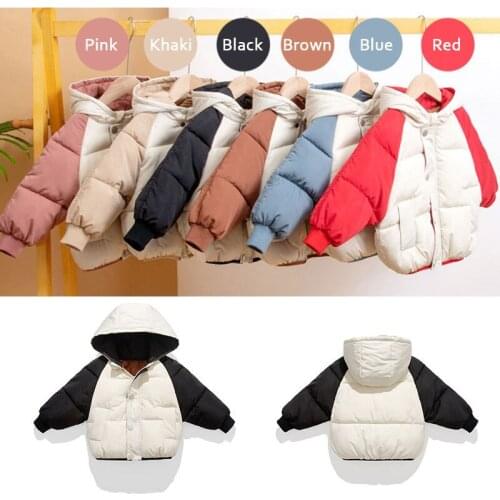 Winter Warm Coats Jacket Girl Parka Cotton Hooded Kids Jacket Park For Girls Boys Baby Clothing Winter Jacket Clothes For Girls