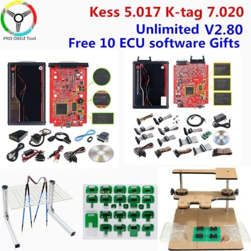 Master Online EU Red Kess Ksuite V5.017 V2.53 v2.25 No Tokens Limited ECU Chip Tuning V2.23 Kess ECU Programmer