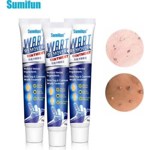 Sumifun Warts Remover Antibacterial Ointment Wart Treatment Cream Skin Tag Remover Herbal Extract Corn Plaster Warts Ointment