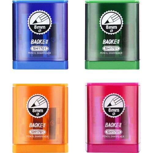 Baoke SH1701 Pencil Sharpener Single Hole Sharpener Sharpener Pencil Sharpener with Eraser Pencil Sharpener