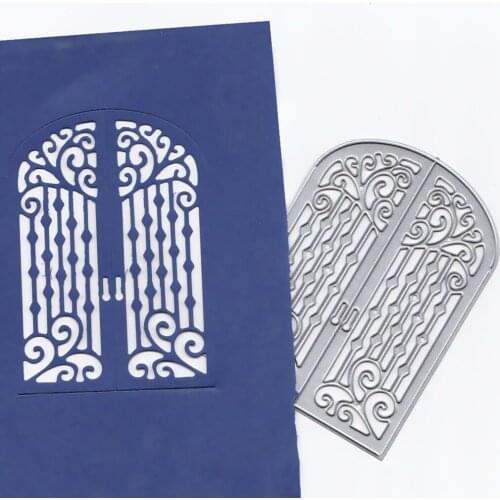1 Pcs Door Shape Stencil, Carbon Steel Cutting Dies Template for Cards Journals Scrapbook DIY Decoration - (2.76 x 3.82 inch)