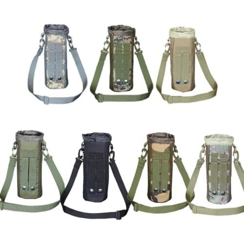 Outdoor Military Tactics Durable Water Bag Camping Bag Drawstring Hiking Travel Water Bottle Bag