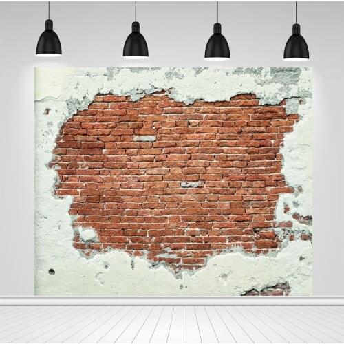Scopiso Vintage Retro Old Brick Wall Grunge Baby Shower Birthday Backdrop Vinyl Photography Background For Photo studio Shoot