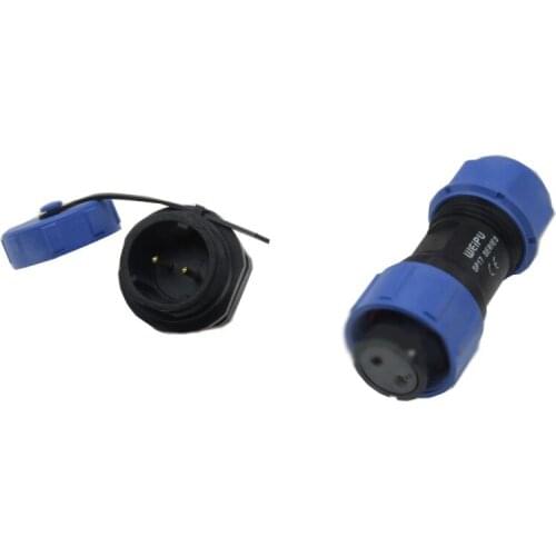 WeiPu SP17 M16 IP68 Waterproof Docking Back Nut Female Plug Male Socket Aviation Connector 2 3 4 5 7 9 10 Pin 5A 10A Panel Mount