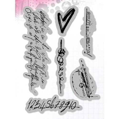 Background Transparent Clear Silicone Stamp/Seal for DIY scrapbooking/photo album Decorative clear stamp M13807