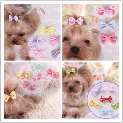 Pet Cats Kitten Puppy Cute Grooming Accessories Clips Home Basic Dog Hair Clips Flower Hairpins Butterfly Hair Clips 60pcs/lot