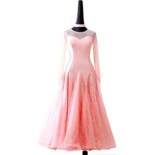 Lady Ballroom Dancing Dress Girls Waltz Tango Fox Trot Trot Dress Female Modern Dance Costumes Female Flamenco Dance Dress D0400