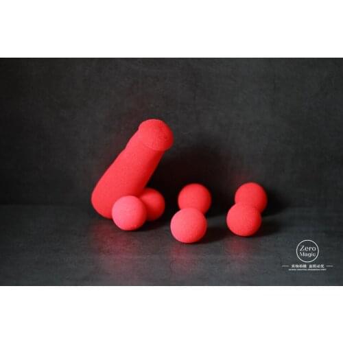 1set Sponge Brother Ding Dong street stage close up magician Joke penis sex,gimmicks,props magic tricks