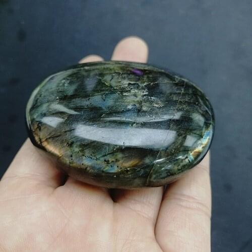 1Pcs Natural Labradorite quartz crystals tumbled stones natural mineral healing home decorations