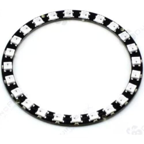 10PCS High Quality New Arrival 24 bits LED Ring 24 x WS2812 5050 RGB LED with Integrated Drivers